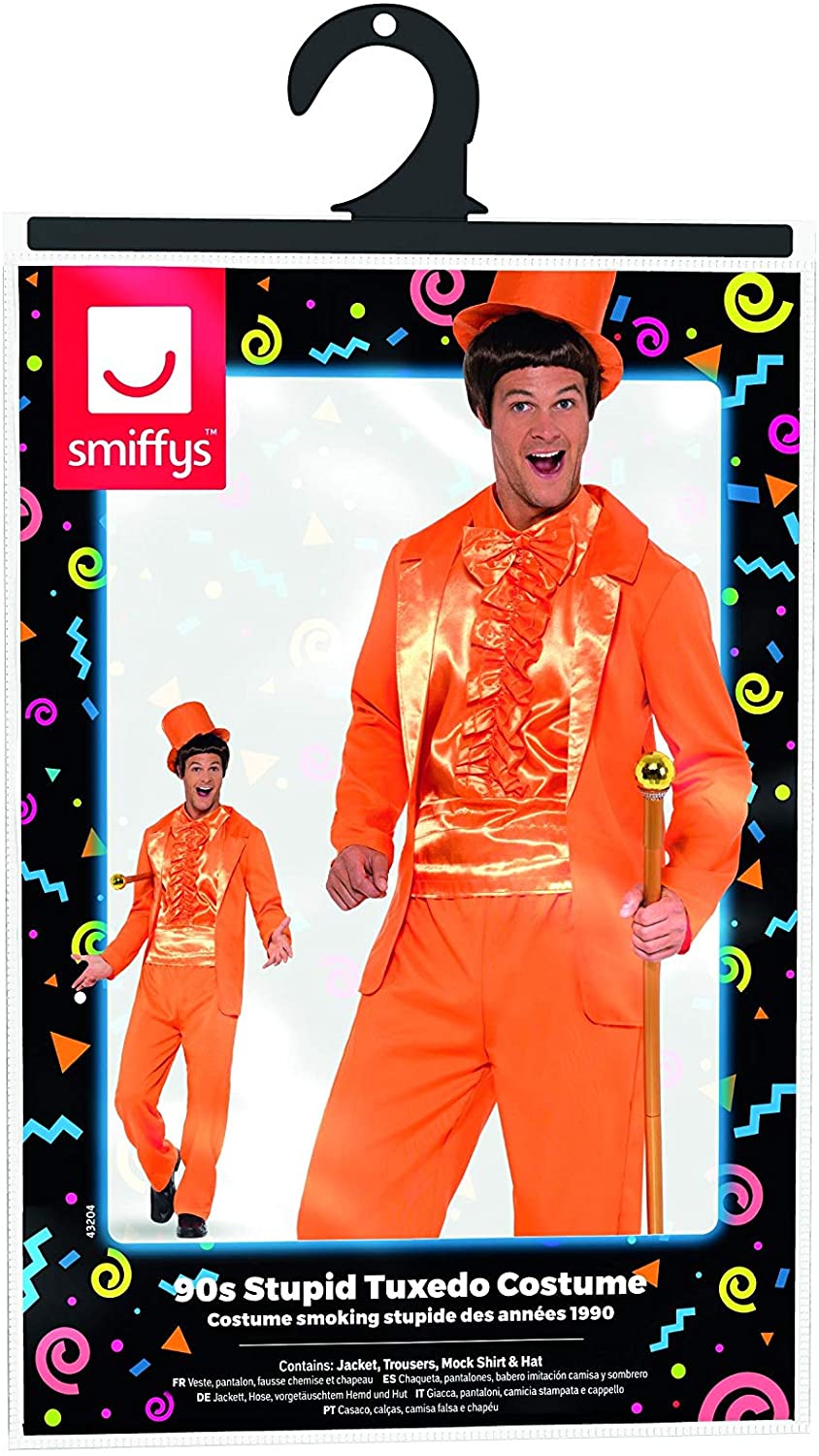 Smiffys 90s Stupid Tuxedo Costume - Adult Role Play Fancy Dress
