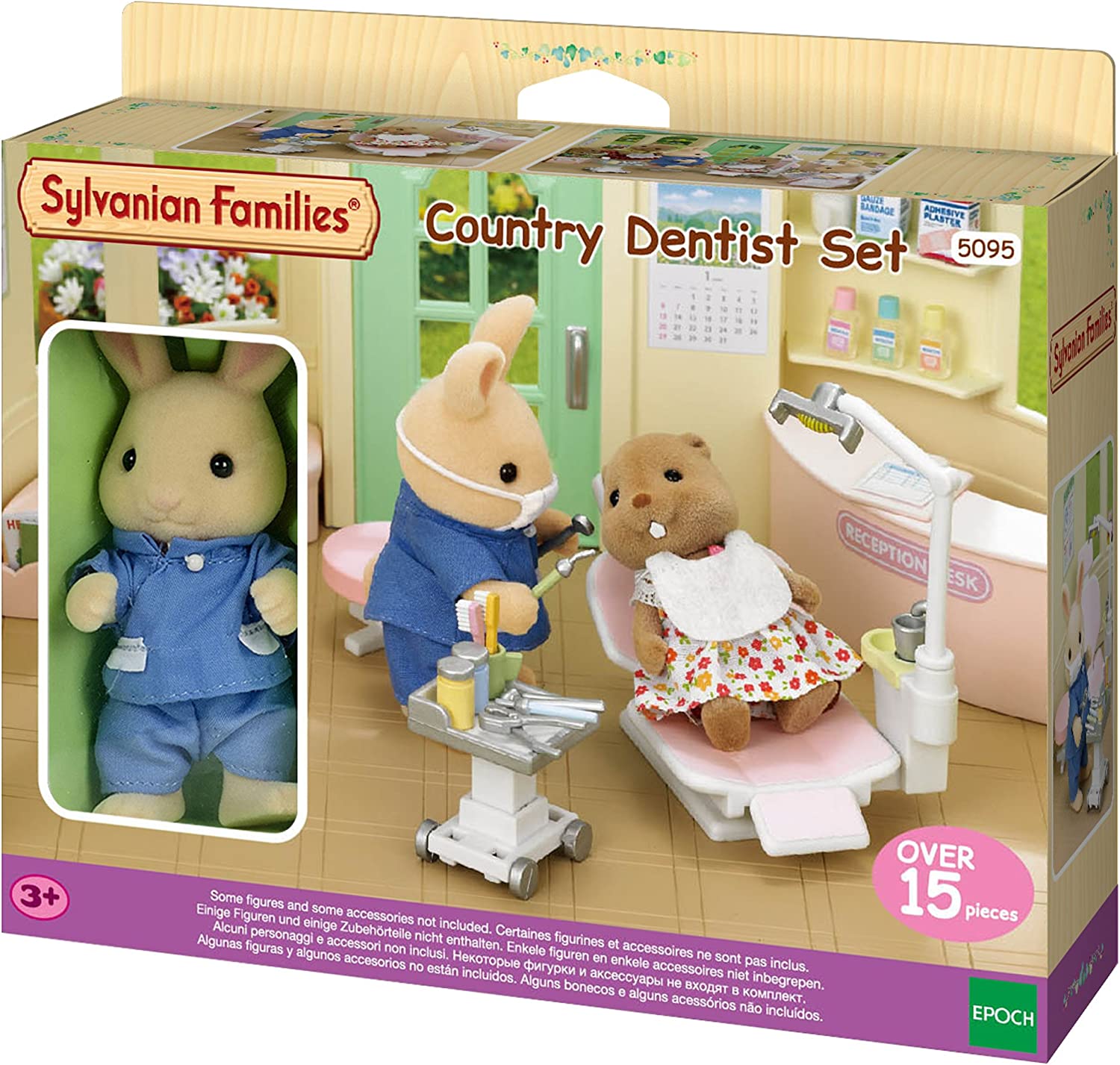 Sylvanian Families Country Dentist Set - Role Play Toy for Ages 3-10