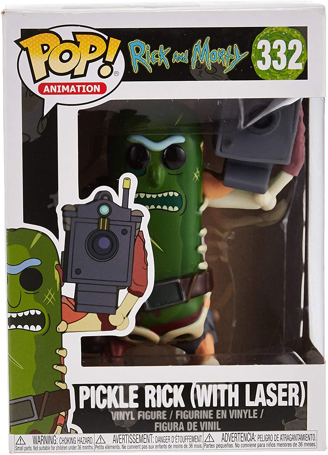 Rick e Morty Pickle Rick con Laser Funko 27862 Pop! Vinile #332
