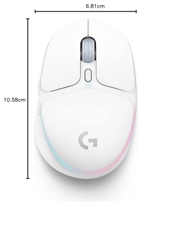 Logitech G G705 Wireless Gaming Mouse – White, LIGHTSYNC RGB, LIGHTSPEED, Bluetooth, Rechargeable 15