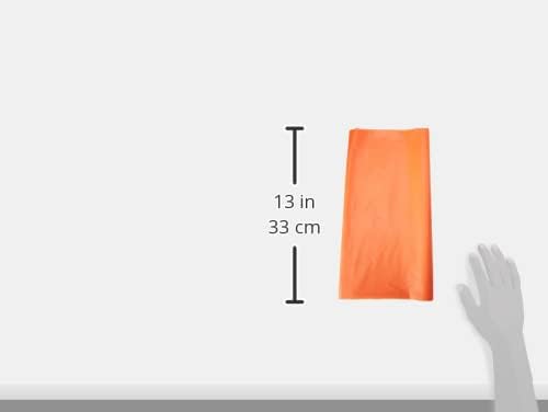 Unique Solid Pumpkin Orange Rectangular Plastic Table Cover (137cm x 274cm) 2
