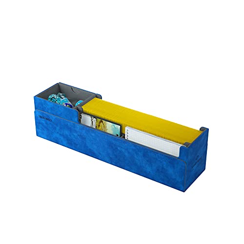 Gamegenic Card's Lair 400+ Card Box | Blue | Magnetic Closure | 2 Removable Drawers 6
