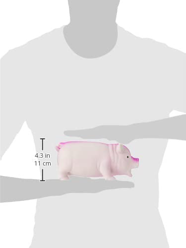 Rosewood Grunters Latex Pig Chew Toy - Large Size | Pink Color | Portable 3