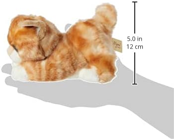Aurora MiYoni Tots Tabby Cat Plush Toy - Soft Orange & White Stuffed Animal for Babies & Toddlers