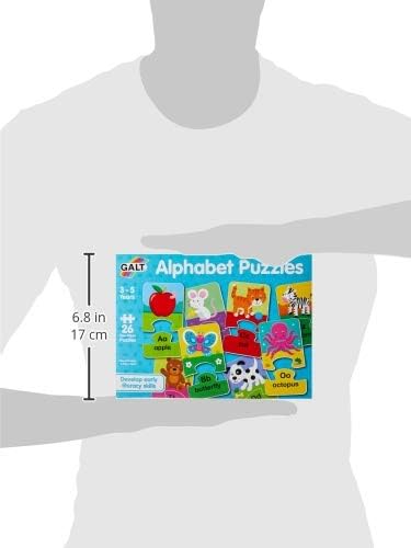 Galt Toys Alphabet Puzzles - 26 Two-Piece Educational Jigsaw Puzzles for Kids 3+ 1