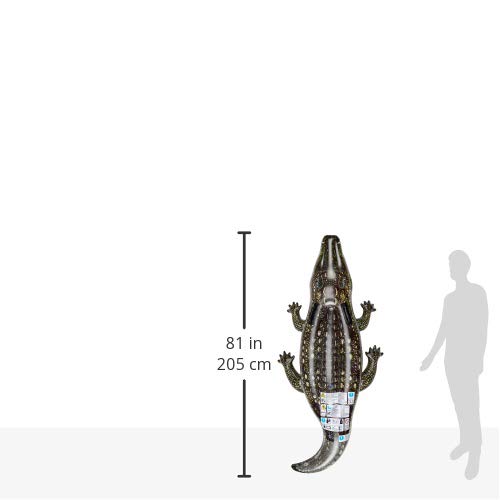 Intex Realistic Photo Printed Inflatable Gator Ride-On Pool Raft | 170 x 86cm | Ages 3+