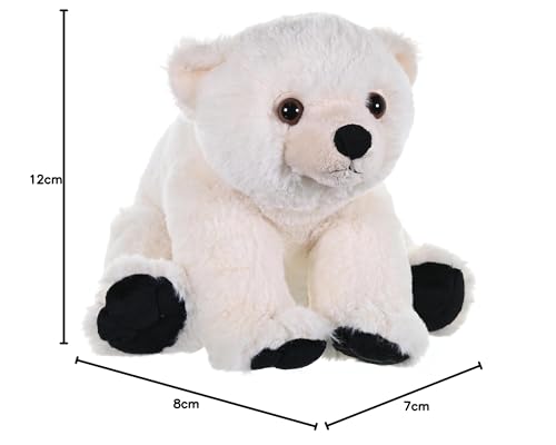 WILD REPUBLIC Polar Bear Baby Plush Soft Toy Cuddlekins 30 cm | Surface Washable 8