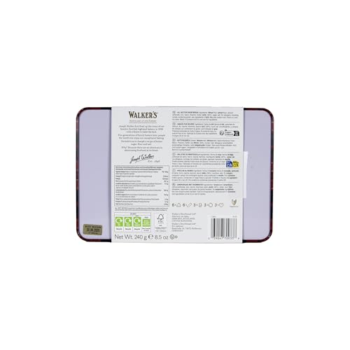 Walker's Shortbread Assortment Tin - Traditional Pure Butter Scottish Cookies 8