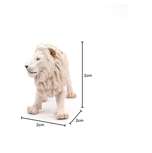 Papo White Lion Figurine - Wildlife Action Figure for Imaginative Play 17