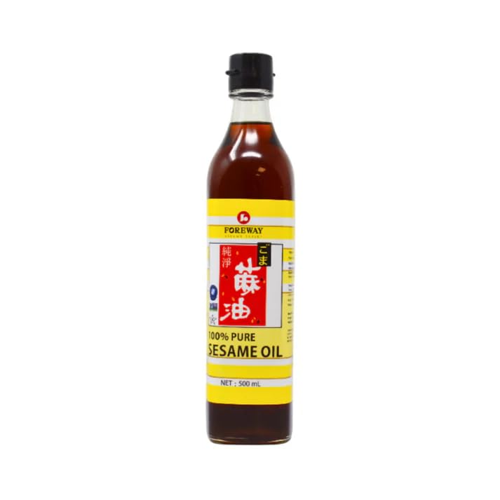 FOREWAY 100% Pure Toasted Sesame Oil - Rich & Aromatic Flavor | 500ml Bottle