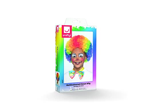 Smiffys Kids Multi-Coloured Clown Wig for Fancy Dress 7
