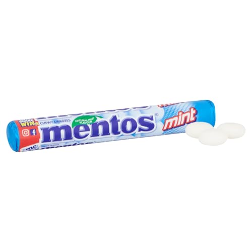 Mentos Mint Chewy Dragees - 40 x 38g Sugar-Free Mints