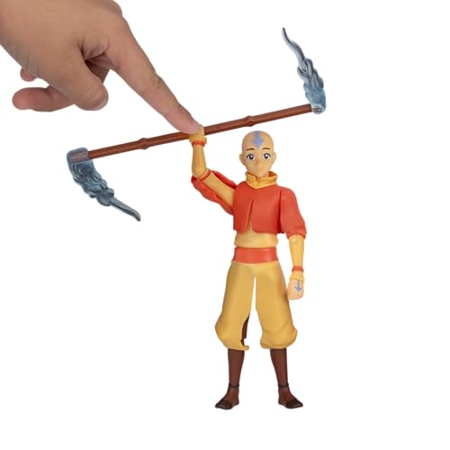 Jazwares Avatar: The Last Airbender Aang (Book One) 4.5-Inch Action Figure | 14 Points of Articulation 3