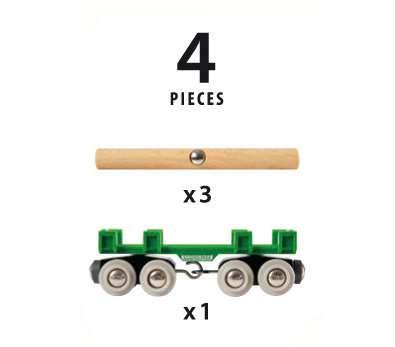 BRIO World Lumber Loading Wagon Train Set - Compatible with All BRIO Railway Sets, Age 3+ 9