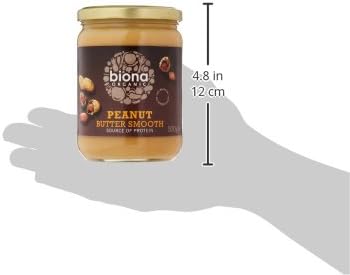 Biona Organic Peanut Butter Smooth No Salt, 500g 2