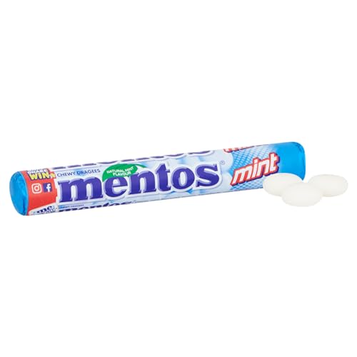 Mentos Mint Chewy Dragees - 40 x 38g Sugar-Free Mints