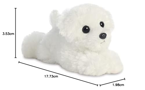 AURORA Mini Flopsie Snowball Bichon - 8 Inch Soft Toy | Bean Bag Body | Suitable from Birth 4