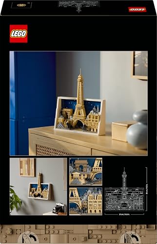 LEGO Architecture Paris – City of Love DIY Miniature Model Kit for Adults (21064) 10