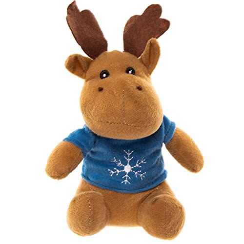 Baker Ross Reindeer Christmas Jumper Plush Pals - Soft Stuffed Animal Toys for Kids