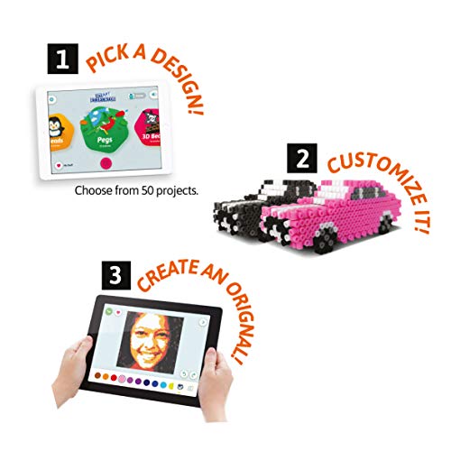 smART Pixelator SPX596 - Creative Pixel Art Maker with 1,300 Beads & SD Card