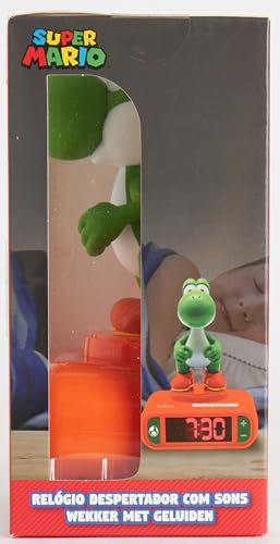 Lexibook Super Mario Yoshi Sound Effects Alarm Clock with Backlit Display & Snooze 13