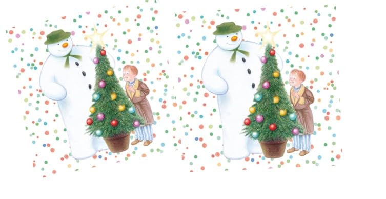Anniversary House - The Snowman Festive Party Lunch Napkins 3-Ply, 33 cm, Multi-Colour