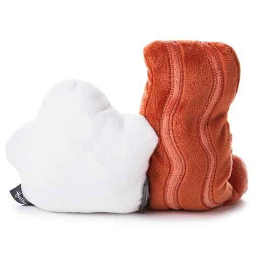 Hallmark Better Together Bacon and Egg Plush Pair - Magnetic Soft Toy Set 3