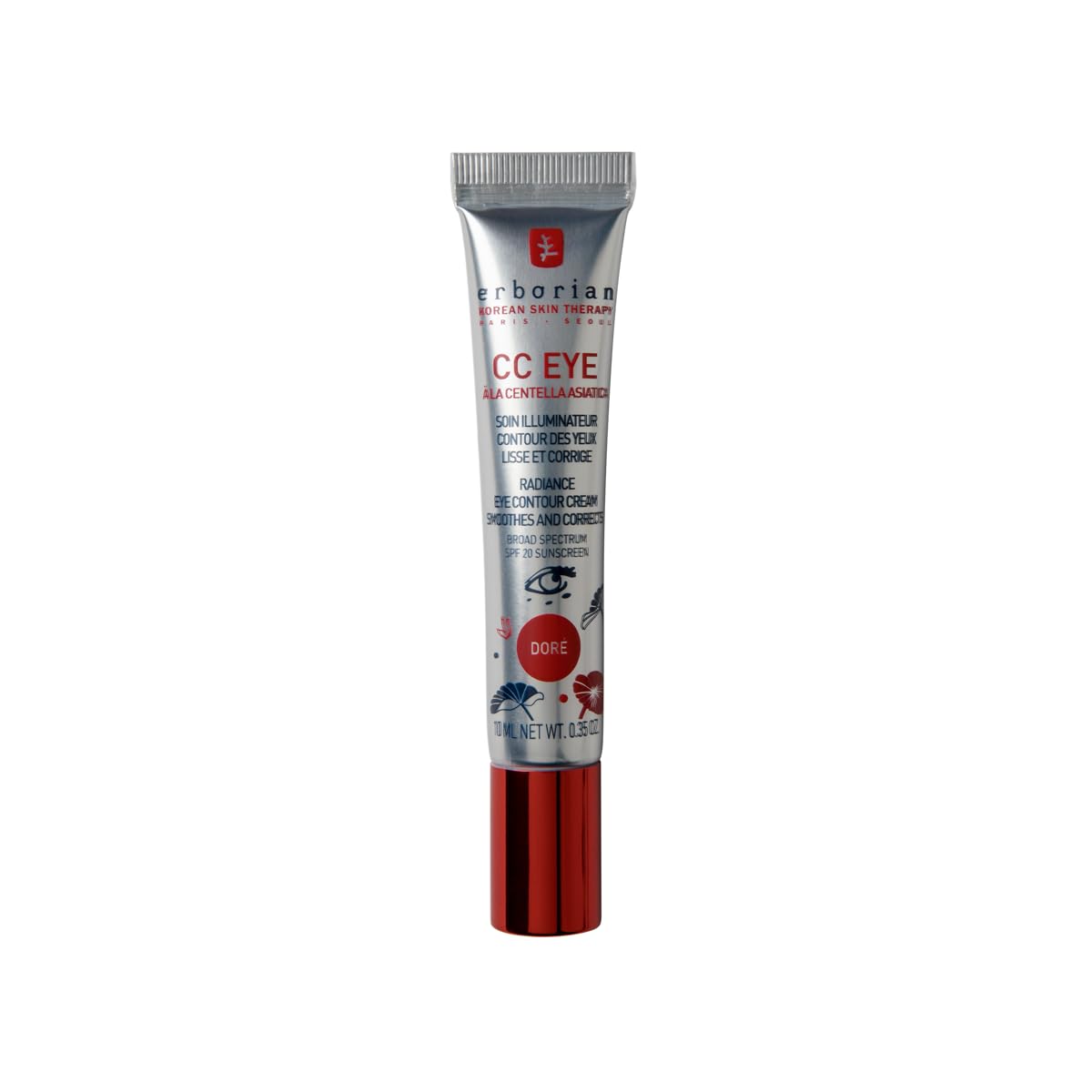 Erborian CC Eye Cream Doré - Illuminating, Moisturizing & Correcting Eye Cream with SPF 20 | 10 ml