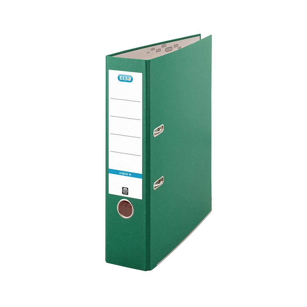 Elba A4 Lever Arch File - 80mm Spine, 570 Sheet Capacity | Durable Paperboard | Red