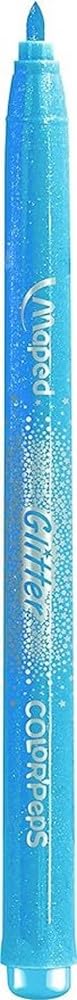 Maped Color'Peps Glitter Felt Tip Pens - 10 Bright Washable Colours | Medium Tip 4