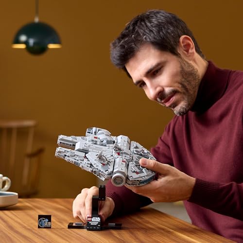 LEGO 75375 Millennium Falcon Model Building Set - Collectible Star Wars Vehicle for Adults 10