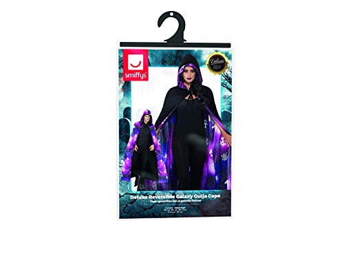 Smiffys Deluxe Reversible Galaxy Ouija Cape, Black & Purple, Unisex Halloween Fancy Dress Accessory 15