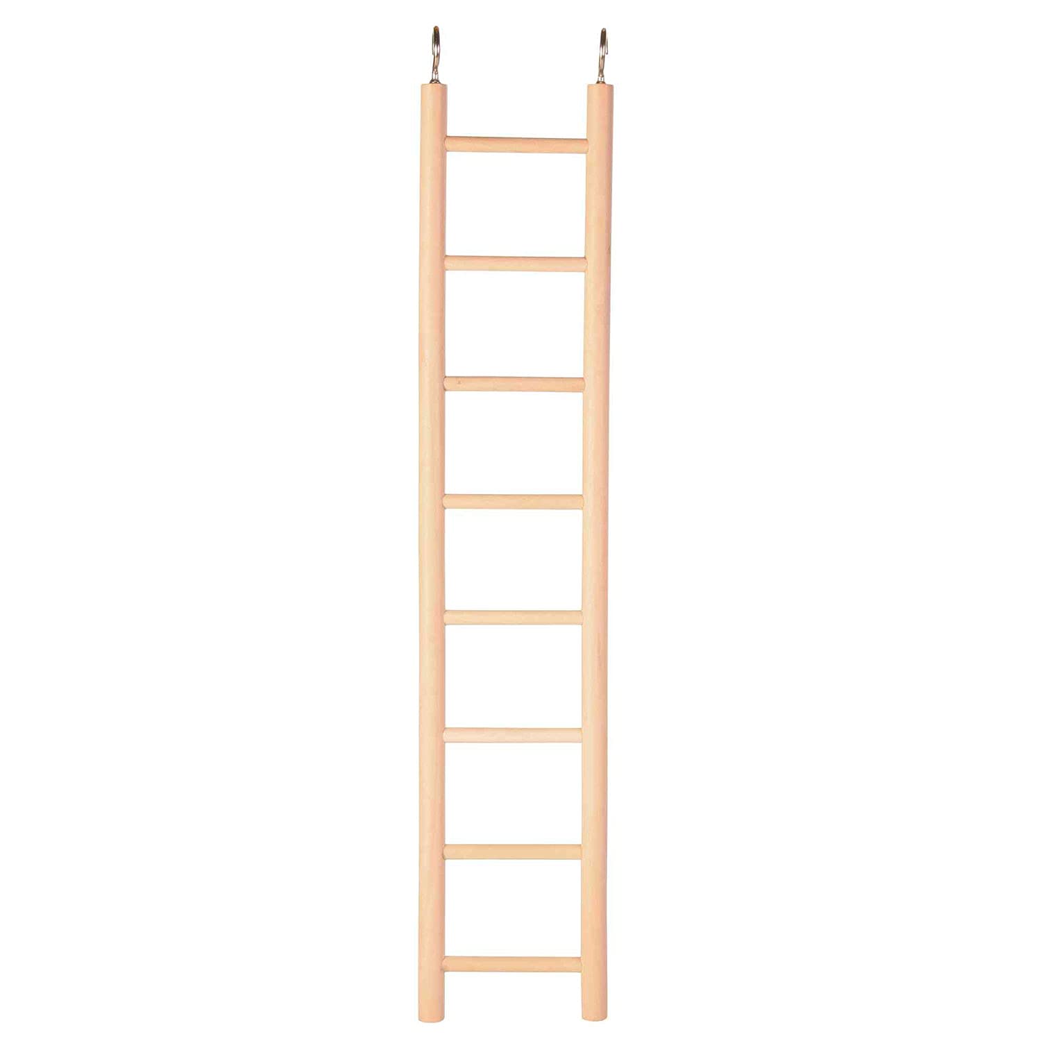 TRIXIE Wooden Ladder with Eight Rugs - 36 cm Natural Wood for Bird Cages