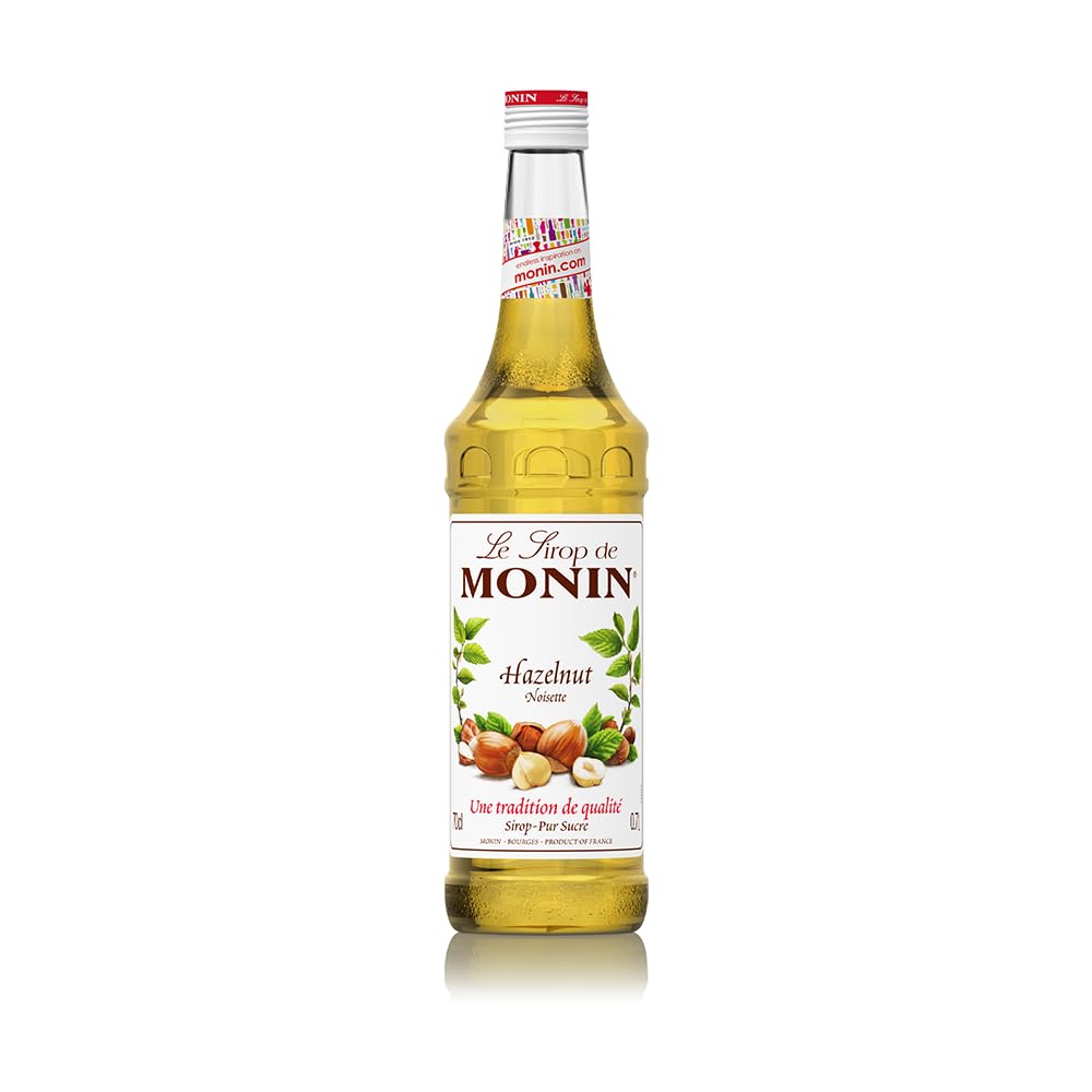 Monin Hazelnut Syrup 700ml - Vegan, Sugar-Free, Natural Flavouring for Coffee & Cocktails 1