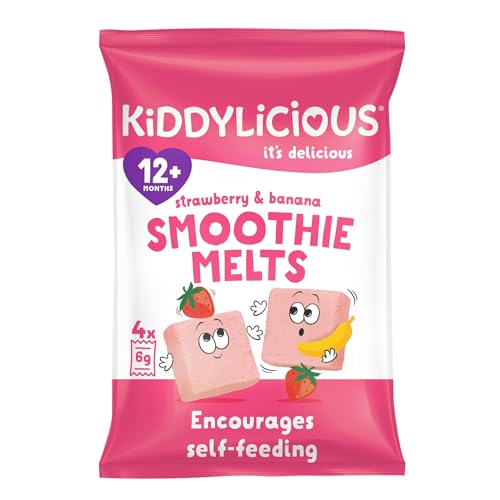 Kiddylicious Strawberry & Banana Smoothie Melts - Nutritious Finger Food Snacks for Toddlers 5