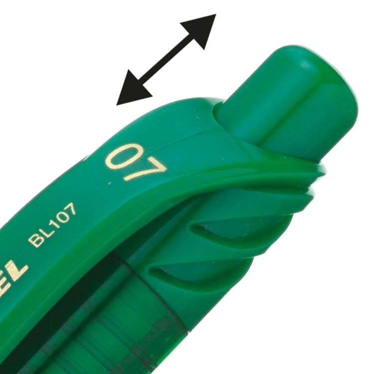 Pentel EnerGel X Rollerball Pen - Green Ink | 0.7mm Tip | Retractable