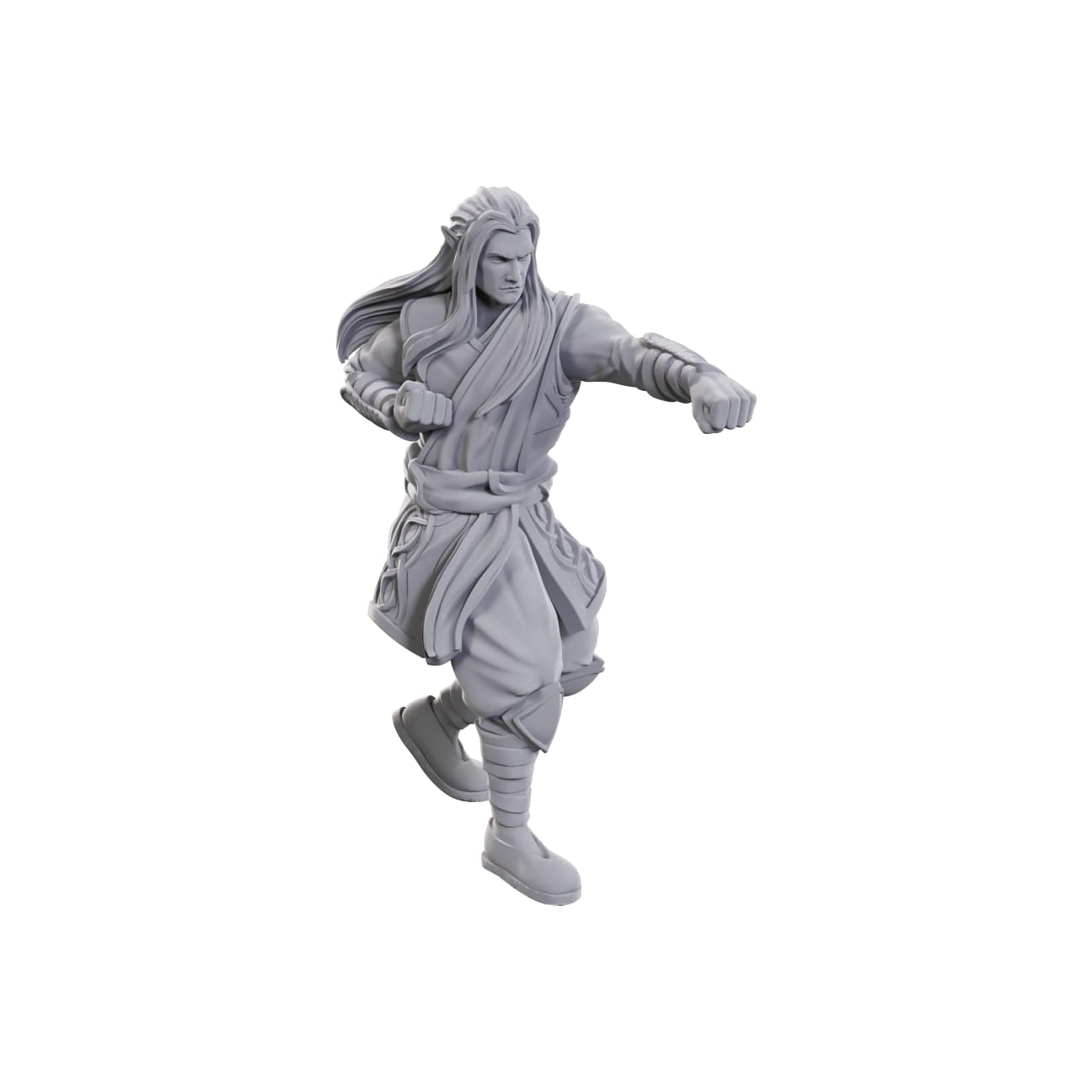 WizKids D&D Nolzur's Marvelous Miniatures - Archdruid & Martial Arts Adept | Unpainted Plastic Figure 2