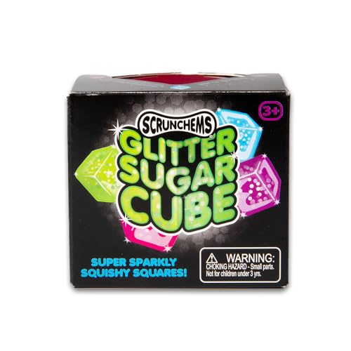 Scrunchems Glitter Sugar Cube - Sensory Fidget Toy for Stress Relief, Ages 3+ 23