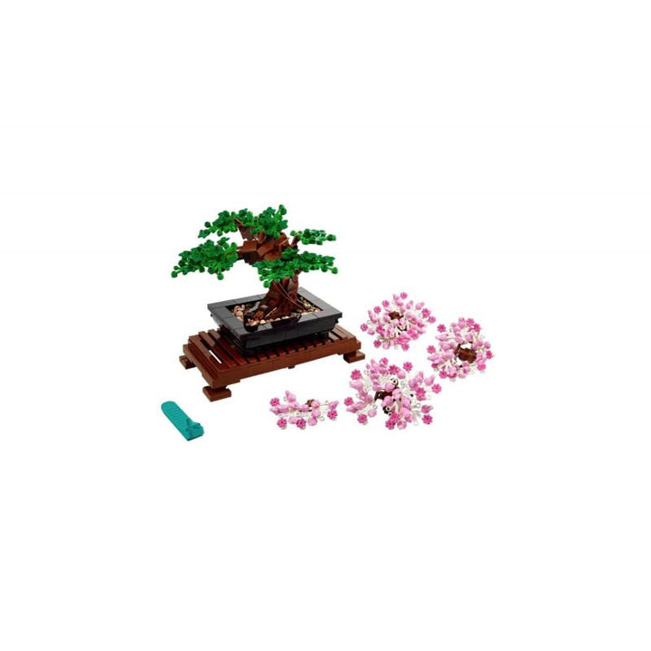 LEGO 10281 Icons Bonsai Tree Building Set - Cherry Blossom & Green Leaves for Adults