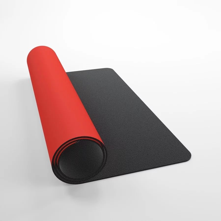Gamegenic Prime 2mm Playmat - Red | Natural Rubber | Anti-Slip Backing 2