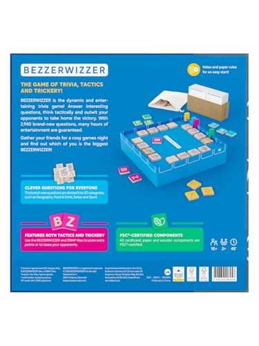 Asmodee Bezzerwizzer Trivia Party Game | Ages 15+ | 2+ Players 4