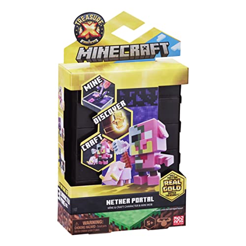 Treasure X Minecraft Nether Portal Mine and Craft Playset - Ages 5+ 23