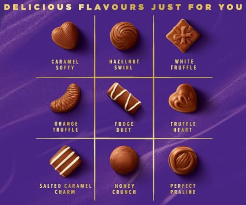 Cadbury Milk Tray Assorted Milk Chocolates Gift Box - 445g Chocolate Collection 8