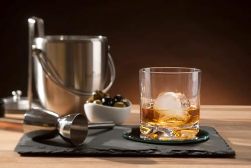 BarCraft - Stainless Steel Ice Bucket with Lid and Tongs - Stylish Ice Container for Cocktails and Drinks 3