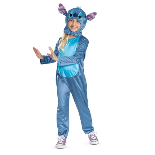 Disney Lilo & Stitch Stitch Jumpsuit Costume - Official Kids Fancy Dress with Hood 7