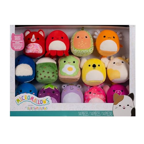 Squishmallows Original Micromallows Plush Rainbow 14-Pack | 2.5-inch Micro Plush | Amazon Exclusive