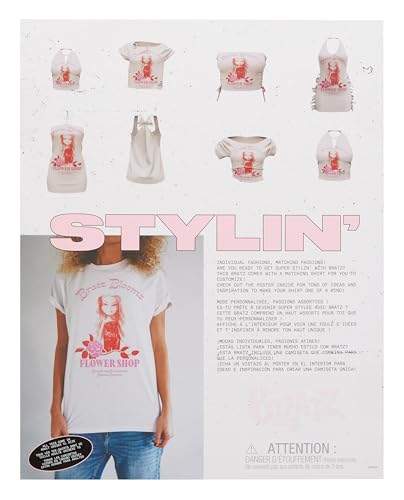 Bratz Stylin' Yasmin Fashion Doll with Customizable T-Shirt for You 19
