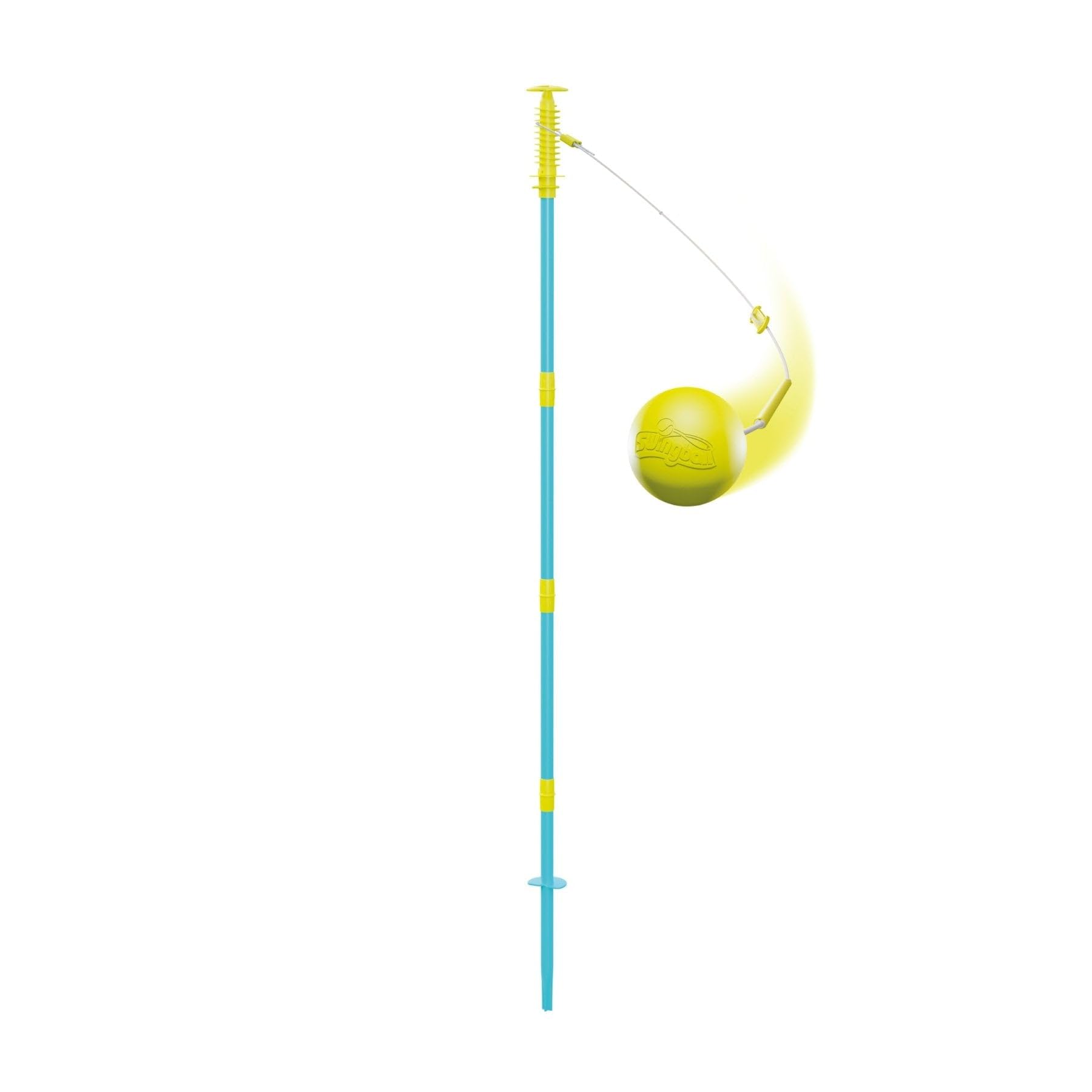 Swingball 2 in 1 Multiplay Set - Tennis & Football Playset | Yellow/Blue | Ages 6+ 3