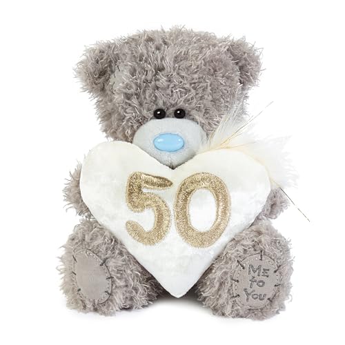 Me To You Bear Tatty Teddy 50th Birthday Plush Bear | 15cm High | Grey 3