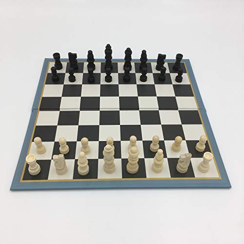 Robert Frederick Wooden Chess Set with 32 Pieces and 28 x 28cm Bi-Fold Board in Patterned Box